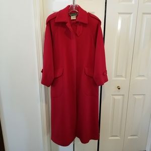 Women's Harve Benard Full Length Wool Coat size 8